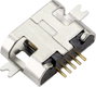 Beépített aljzat Micro-USB 2.0-B típusú SMD Alj, beépíthető, vízszintes Micro-USB 2.0 Typ-B SMD TC-9 2. bélyegkép