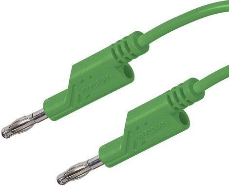 VOLTCRAFT Mérővezeték [lamellás dugó, 4 mm - lamellás dugó, 4 mm] 1.00 m Zöld 1 db 4. kép
