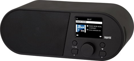 Imperial i105 Asztali internetrádió Internet AUX, USB, WLAN, Internetrádió Ébresztő funkció Fekete 5. kép