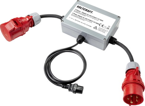 3 fázisú mérőadapter dugó CEE 16A, Voltcraft VC-11336785 VC GT 6001