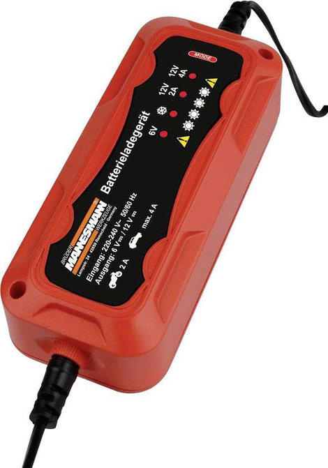 Brüder Mannesmann M12711 Autós töltőkészülék 12 V, 6 V 4. kép