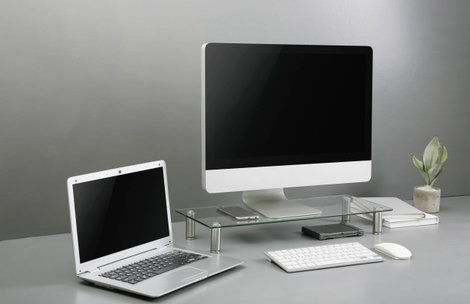 SpeaKa Professional Monitor magasító Magasság tartomány: 75 - 90 mm Átlátszó 12. kép