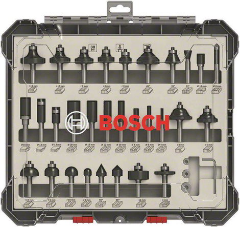 Marómaró készlet, 8 mm szár, 30 darab Bosch Accessories 2607017475 2. kép