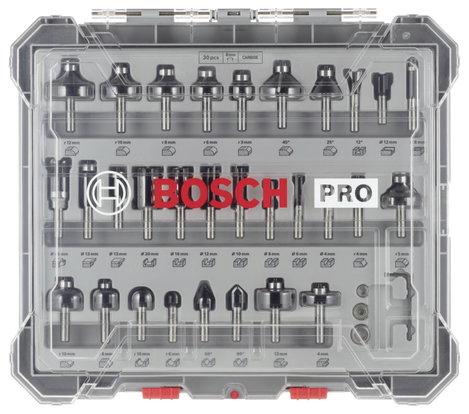 Marómaró készlet, 8 mm szár, 30 darab Bosch Accessories 2607017475 3. kép