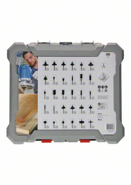Marómaró készlet, 8 mm szár, 30 darab Bosch Accessories 2607017475 4. kép