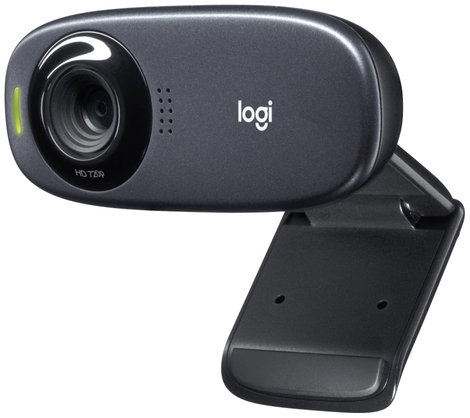 Logitech C310 HD webkamera 1280 x 720 Pixel Talp, Csíptetős tartó