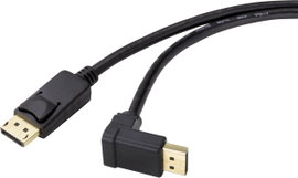 Renkforce Kijelző csatlakozó Csatlakozókábel DisplayPort dugó, DisplayPort dugó 0.50 m Fekete SP-916