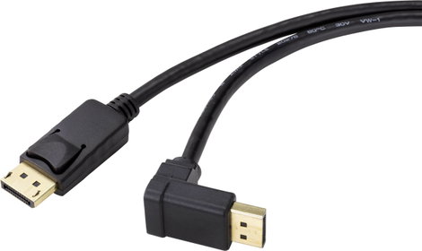 Renkforce Kijelző csatlakozó Csatlakozókábel DisplayPort dugó, DisplayPort dugó 0.50 m Fekete SP-916
