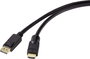 HDMI - DisplayPort kábel 15 m, fekete, Renkforce RF-4581872 bélyegkép