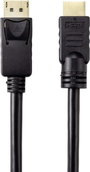 HDMI - DisplayPort kábel 15 m, fekete, Renkforce RF-4581872 2. bélyegkép