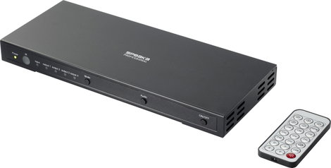 SpeaKa Professional 1+4 port HDMI switch Ultra HD-re alkalmas 3840 x 2160 pixel