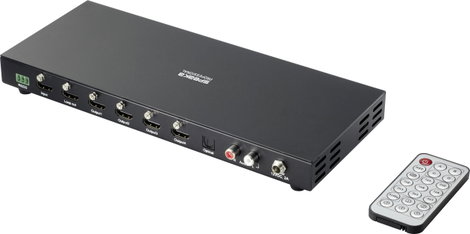 SpeaKa Professional 1+4 port HDMI switch Ultra HD-re alkalmas 3840 x 2160 pixel 2. kép
