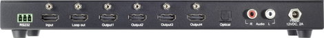 SpeaKa Professional 1+4 port HDMI switch Ultra HD-re alkalmas 3840 x 2160 pixel 4. kép
