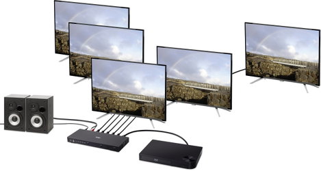 SpeaKa Professional 1+4 port HDMI switch Ultra HD-re alkalmas 3840 x 2160 pixel 6. kép