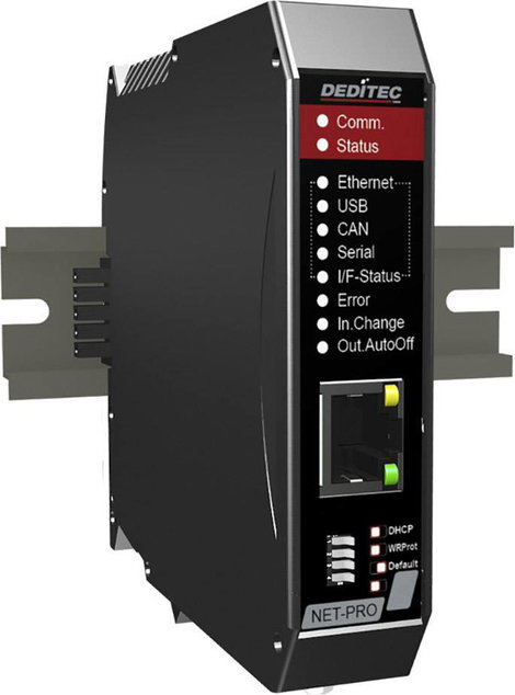 Deditec NET-CPU-PRO-CS NET-CPU-PRO-CS Többfunkciós modul CAN Bus, USB, Ethernet, RS-232, RS-485 Beme