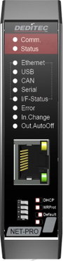 Deditec NET-CPU-PRO-CS NET-CPU-PRO-CS Többfunkciós modul CAN Bus, USB, Ethernet, RS-232, RS-485 Beme 6. bélyegkép