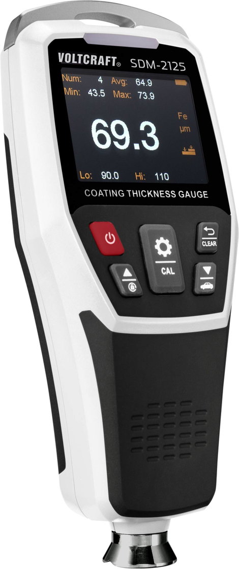 Anyagvastagság mérő 0 - 1250 µm, Voltcraft SDM-2125 2. kép