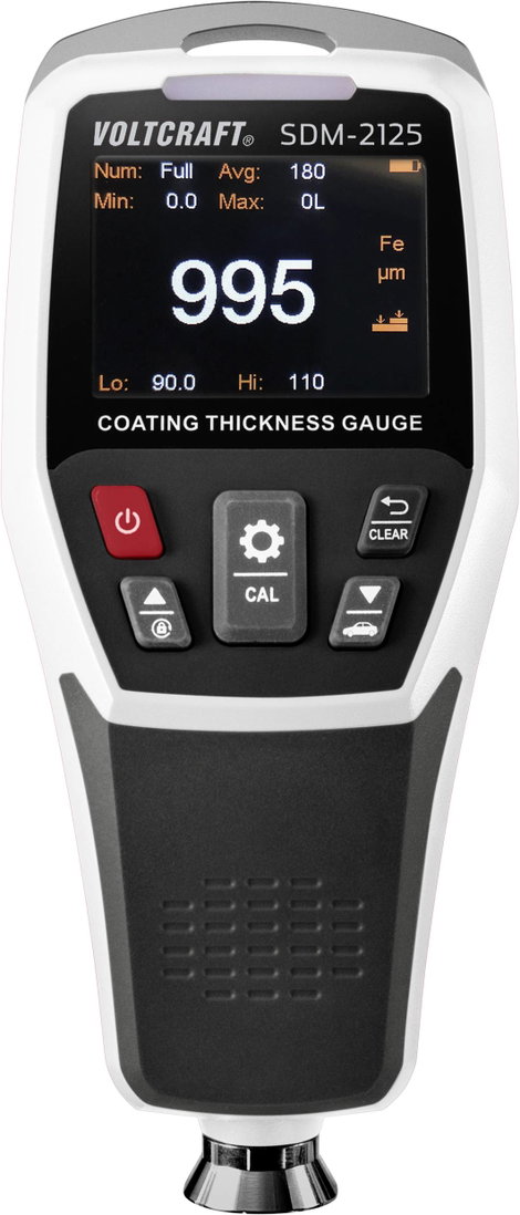 Anyagvastagság mérő 0 - 1250 µm, Voltcraft SDM-2125 3. kép