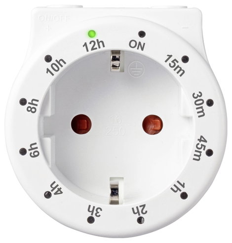 Konnektoros idő kapcsolóóra 3500 W, Sygonix SY-4499402 2. kép