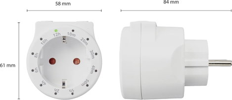 Konnektoros idő kapcsolóóra 3500 W, Sygonix SY-4499402 7. kép