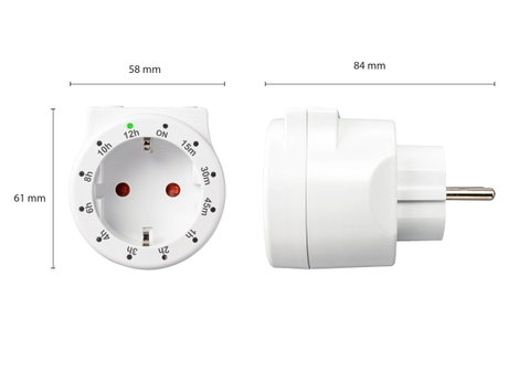 Konnektoros idő kapcsolóóra 3500 W, Sygonix SY-4499402 8. kép