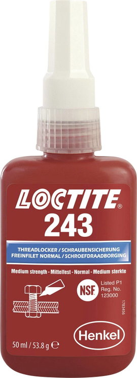 Csavarbiztosító Szilárdság: Közepes 50 ml LOCTITE® 243 1335884