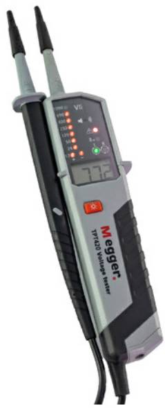 Megger TPT420 Kétpólusú feszültségvizsgáló CAT IV 1000 V LED, LCD, Akusztikus