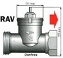 700104 Fűtőtest szelep adapter Alkalmas radiátor Danfoss RAV 2. bélyegkép