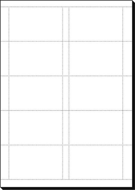 Sigel DP830 Nyomtatható névjegykártyák, mikroperforált 85 x 55 mm Magasfehér 150 db Papírformátum: D 2. kép