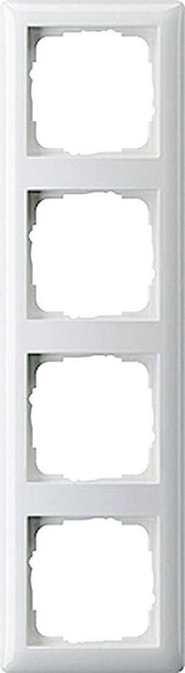 GIRA 021403 Keret 4 részes Rendszer 55, Standard 55 Tiszta fehér (fényes)