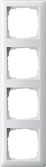 GIRA 021403 Keret 4 részes Rendszer 55, Standard 55 Tiszta fehér (fényes) bélyegkép