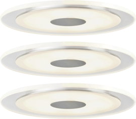 Paulmann 92543 Whirl LED-es beépíthető lámpa 3 részes készlet LED Fixen beépített LED-es 18 W Alumín