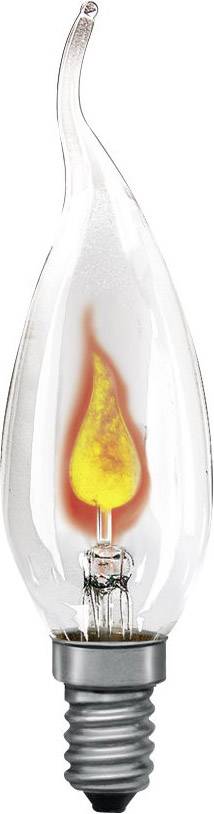 Gyertyaláng izzólámpa 130 mm 230 V E14 3 W átlátszó, Paulmann Cosylight 53003