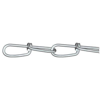 dörner + helmer 156148 Csomós lánc Ezüst Acél Galvanikusan cinkezett 30 m Láncszem erősség 1.8 mm