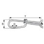 dörner + helmer 156148 Csomós lánc Ezüst Acél Galvanikusan cinkezett 30 m Láncszem erősség 1.8 mm 2. bélyegkép