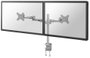 Neomounts FPMA-D935D 2 részes Monitor asztali tartó 25,4 cm (10) - 68,6 cm (27) Ezüst Állítható maga bélyegkép