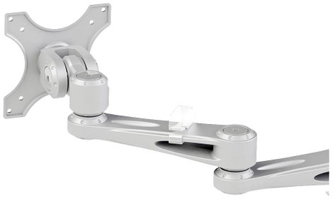 Neomounts FPMA-D935D 2 részes Monitor asztali tartó 25,4 cm (10) - 68,6 cm (27) Ezüst Állítható maga 5. kép