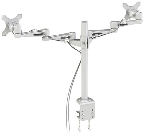 Neomounts FPMA-D935D 2 részes Monitor asztali tartó 25,4 cm (10) - 68,6 cm (27) Ezüst Állítható maga 7. kép