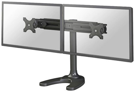 Neomounts FPMA-D700DD 2 részes Monitor talp 48,3 cm (19) - 76,2 cm (30) Fekete Állítható magasságú,