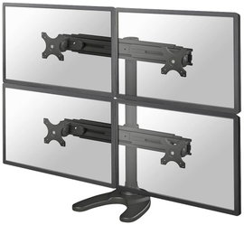 Neomounts FPMA-D700DD4 4 részes Monitor talp 48,3 cm (19) - 76,2 cm (30) Fekete Állítható magasságú,