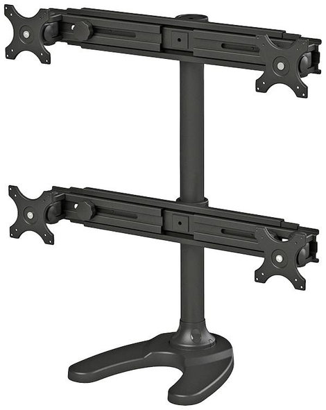Neomounts FPMA-D700DD4 4 részes Monitor talp 48,3 cm (19) - 76,2 cm (30) Fekete Állítható magasságú, 2. kép