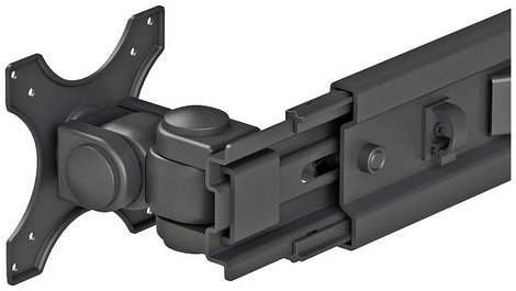Neomounts FPMA-D700DD4 4 részes Monitor talp 48,3 cm (19) - 76,2 cm (30) Fekete Állítható magasságú, 4. kép
