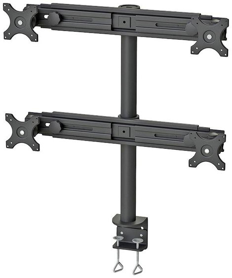 Neomounts FPMA-D700D4 4 részes Monitor asztali tartó 48,3 cm (19) - 76,2 cm (30) Fekete Állítható ma 2. kép