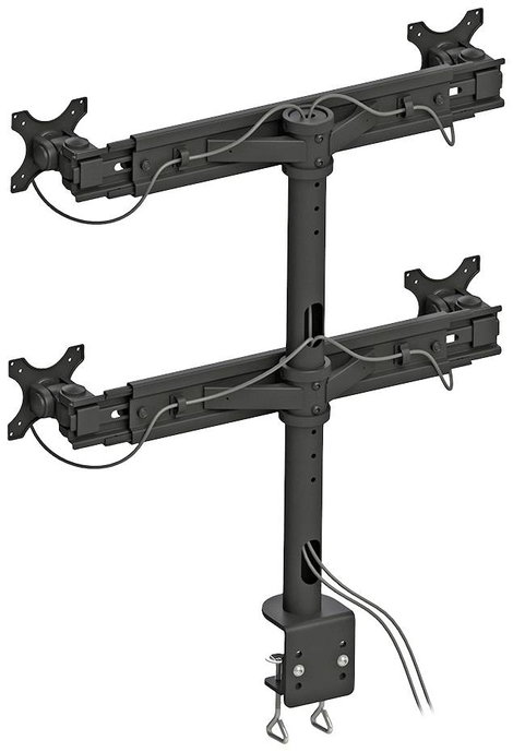 Neomounts FPMA-D700D4 4 részes Monitor asztali tartó 48,3 cm (19) - 76,2 cm (30) Fekete Állítható ma 7. kép