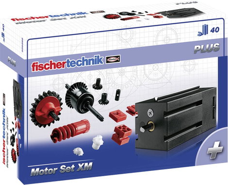 fischertechnik 505282 PLUS Motor Set XM Mechanika, Elektronika Kísérletező készlet 7 éves kortól