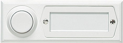 Grothe 51013 Csengőgomb Névtáblával 1 részes Fehér 12 V/1,5 A