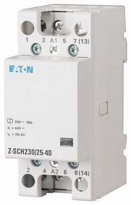 Eaton Z-SCH230/25-22 Szerelési védelem Névleges feszültség: 230 V, 240 V Max. kapcsolási áram: 25 A 