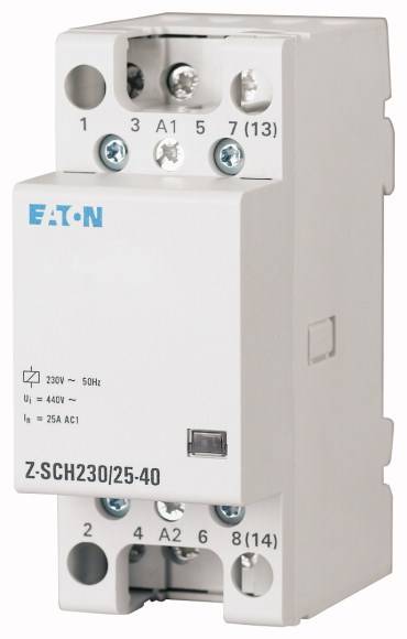 Eaton Z-SCH230/25-22 Szerelési védelem Névleges feszültség: 230 V, 240 V Max. kapcsolási áram: 25 A