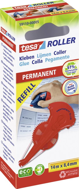 tesa Utántöltő kazetta ecoLogo® nem korrigálható