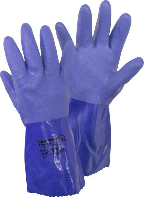 Showa 4708 XL 660 Gr. XL Pamut szövet, PVC Vegyi védőkesztyű Méret (kesztyű): 10, XL EN 388:2016, EN